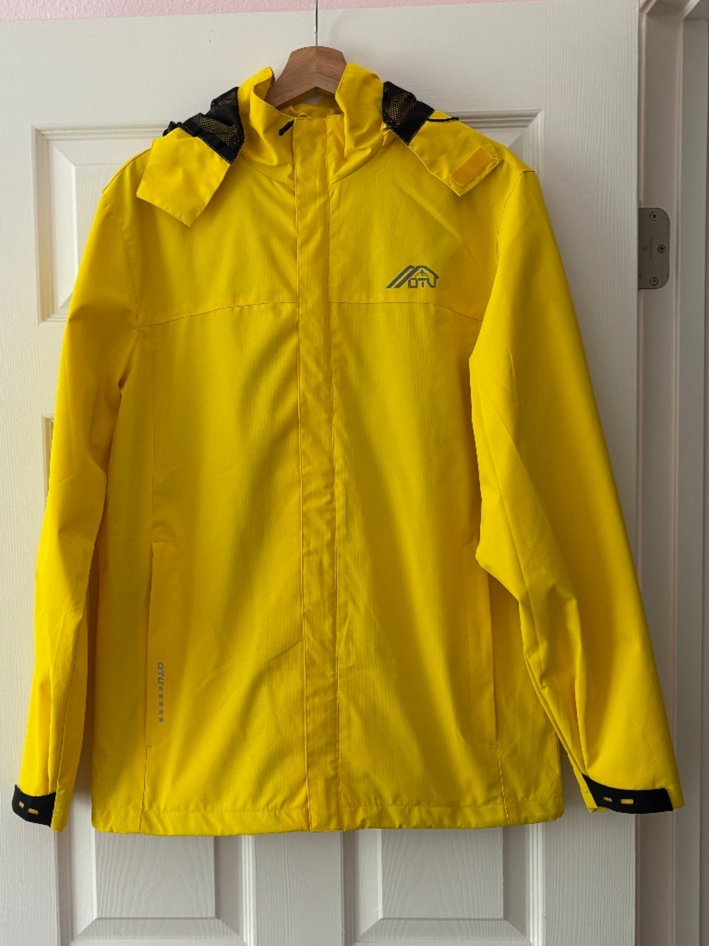 OTU Waterproof Raincoat - Bright Yellow Size S - Picture 3 of 14